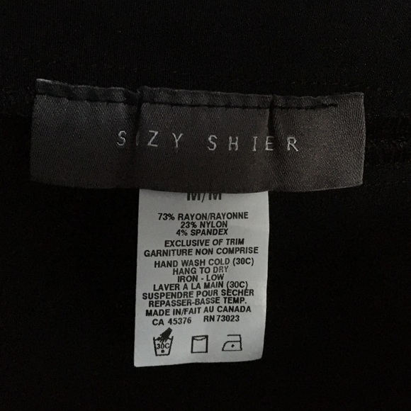 Black Mini Pencil Skirt With Pleating - Picture 5 of 5